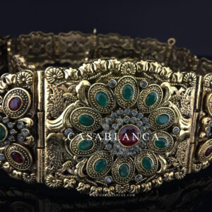 Bronzen Riem Groen en Rood - Yadra - Afbeelding 2
