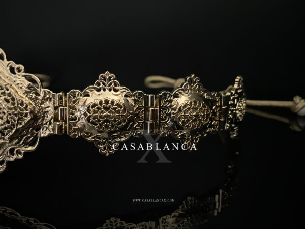 Skali Sfifa Marokkaanse Riem Goud - Sazra - Afbeelding 3