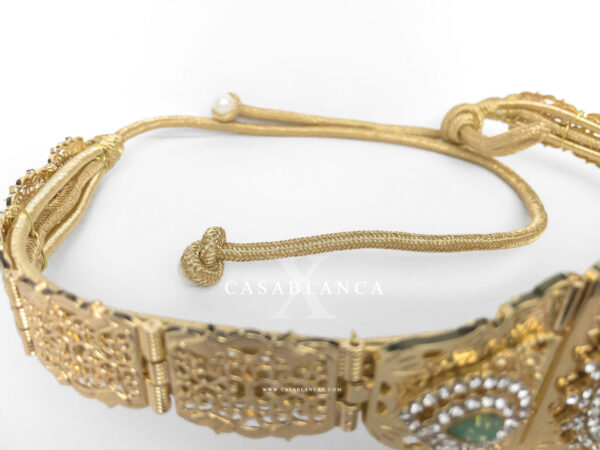 Skali Sfifa Moroccan Belt Gold – Amor - Image 3