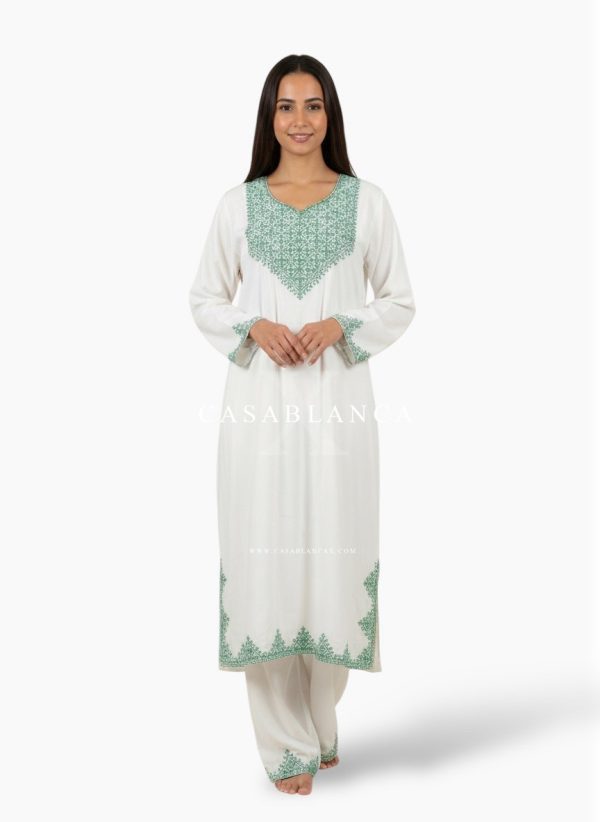 Henna Day Dress Set Tarz Fassi Green - Zadia
