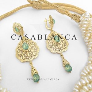 Marokkaanse Parelketting Goud Mint - Lyba - Afbeelding 3