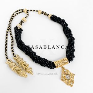 Jawhar Black Bead Necklace - Noire