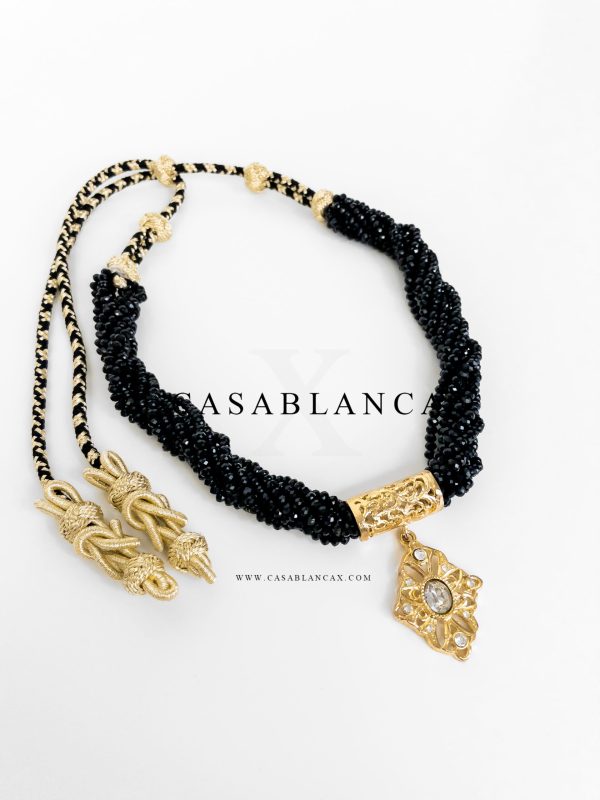 Jawhar Black Bead Necklace - Noire