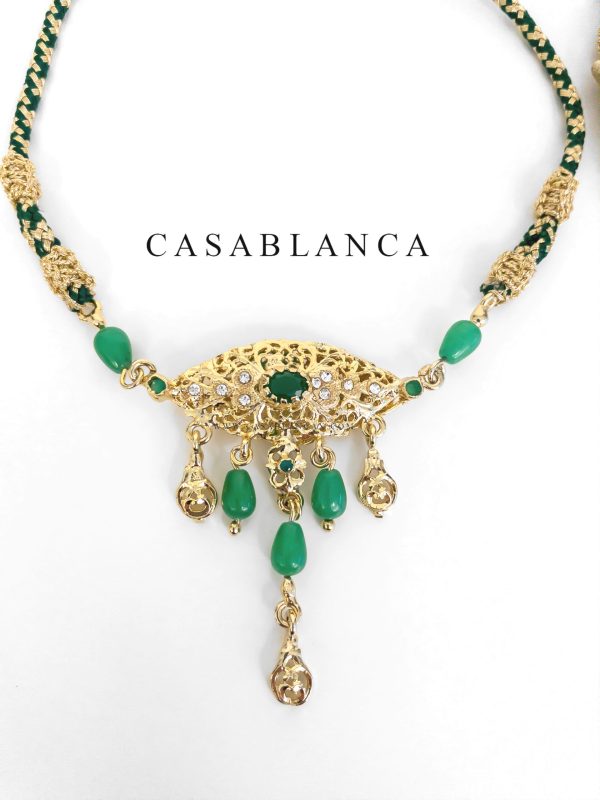 Beldi Necklace Gold Green - Takina