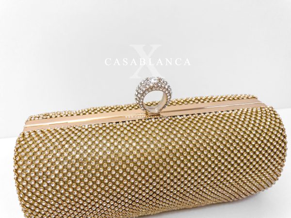 Bolso de noche dorado tipo clutch - Marta - Imagen 5