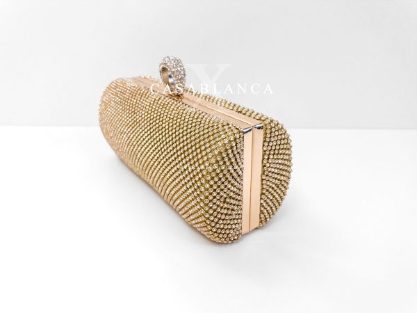 Bolso de noche dorado tipo clutch - Marta - Imagen 2