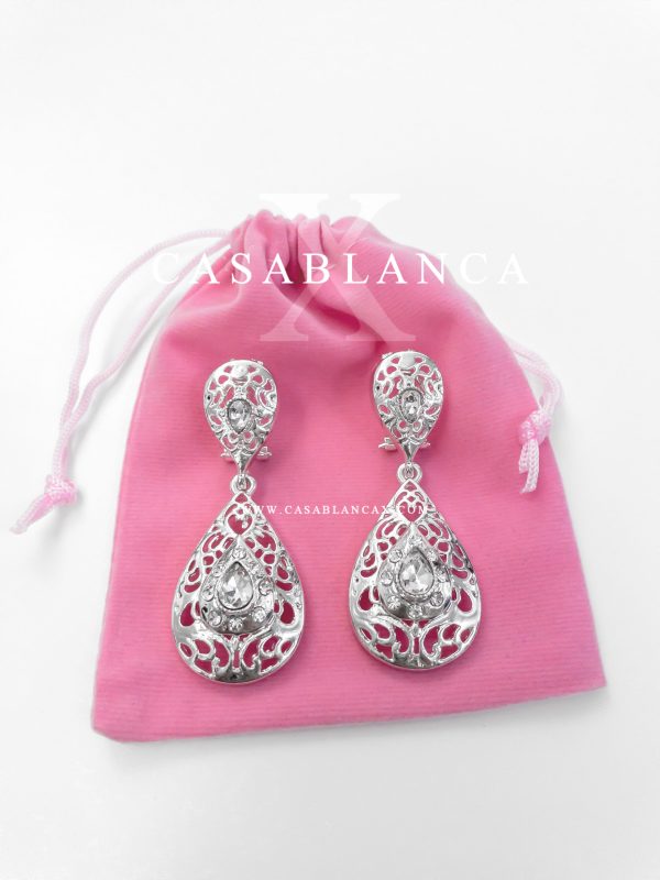 Silberne Taqlidi-Ohrringe – Jaouria