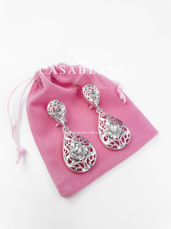 Silberne Taqlidi-Ohrringe – Jaouria – Bild 2