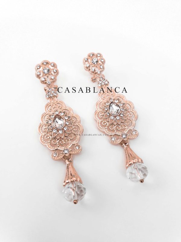 Rose Gold Earrings - Hali - Image 2