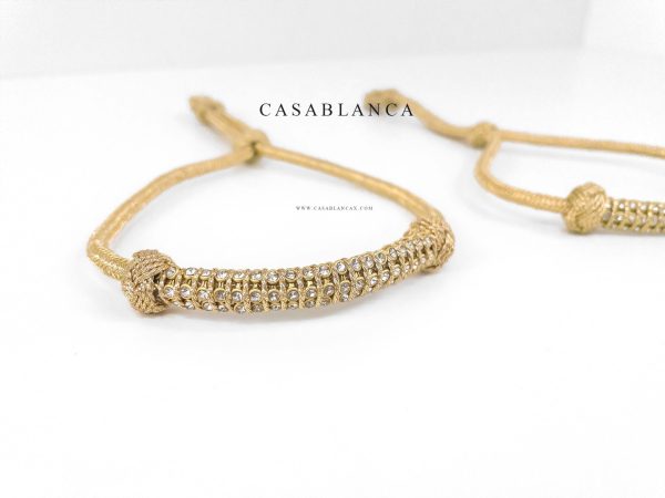 Moroccan Sleeve Garters Gold - Minra - Image 3