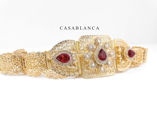 Moroccan Caftan Belt Red - Rubya