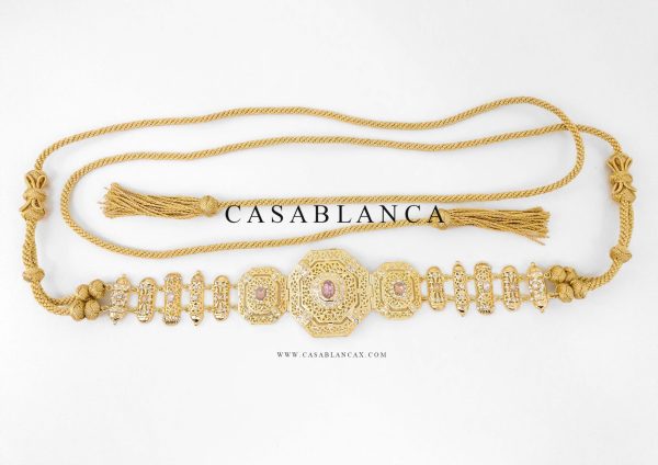 Moroccan Taqlidi Beldi Belt Gold - Smay - Image 5