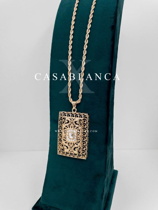 Golden Moroccan Necklace - Magala - Image 2
