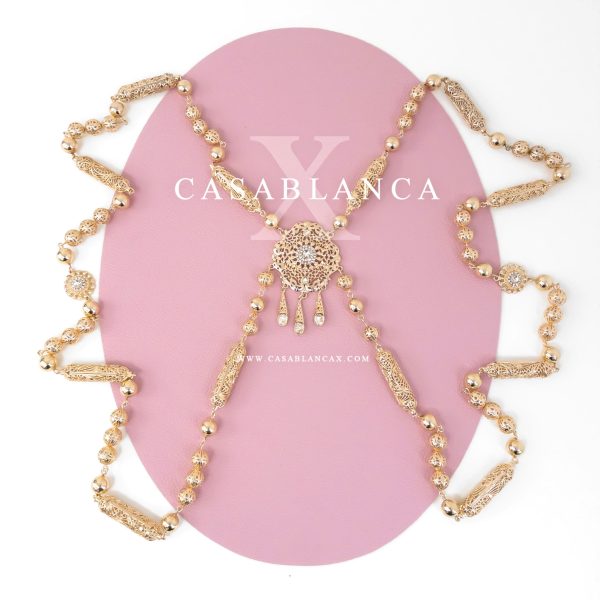Collar con espalda dorada Chmar Hmala - Baziya
