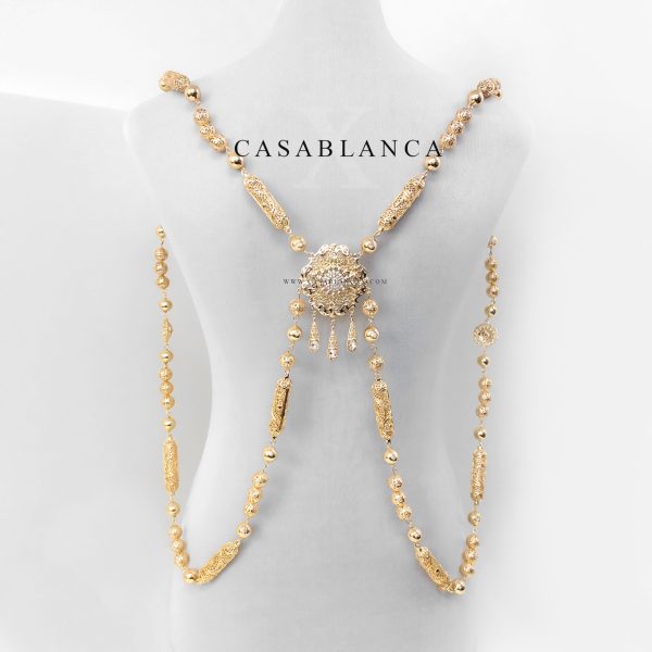 Collar con espalda dorada Chmar Hmala - Baziya - Imagen 4