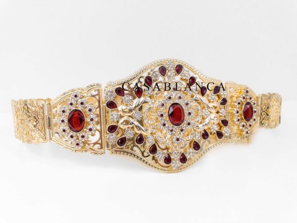 Mdamma Taqlidi Ceinture Red Gold - Harija