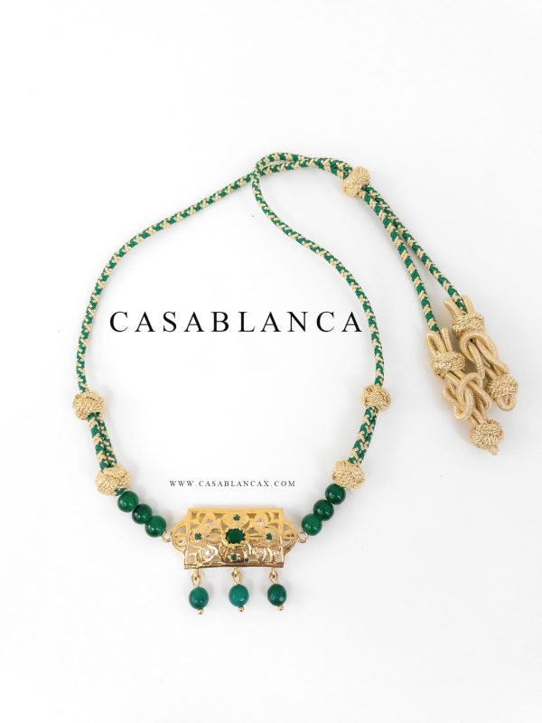 Collar Beldi Gold Green - Zelas - Imagen 2
