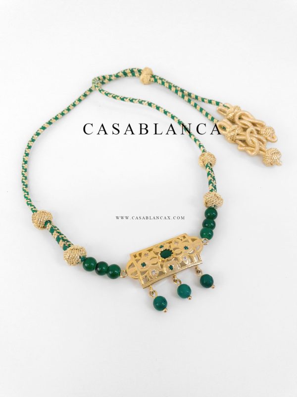 Collar Beldi Dorado Verde - Zelas - Imagen 3