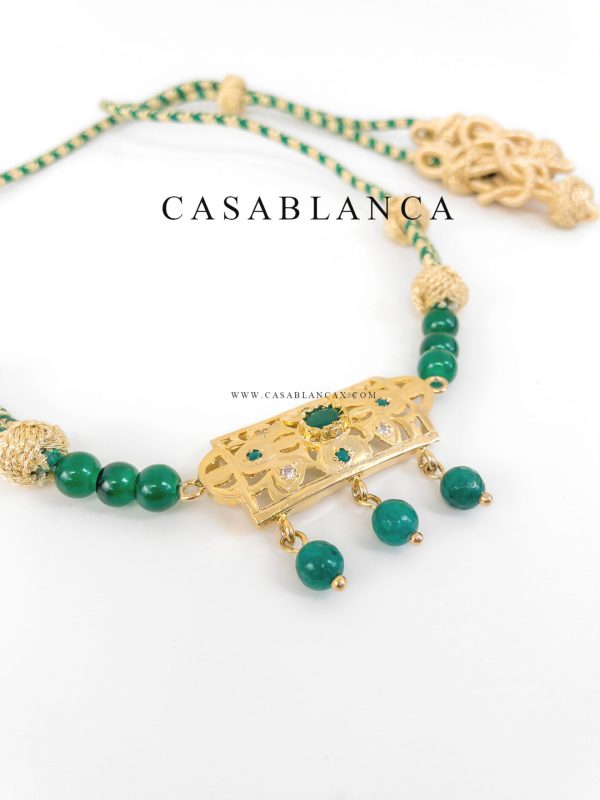 Collar Beldi Dorado Verde - Zelas - Imagen 4