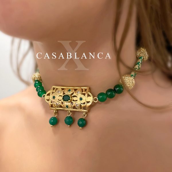 Collar Beldi Gold Green - Zelas