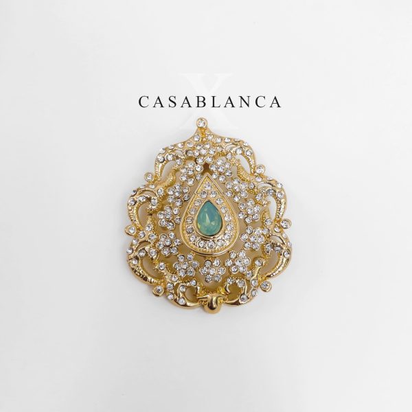 Gold Taqlidi Brooch Mint - Amara - Image 3