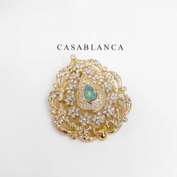 Gold Taqlidi Brooch Mint - Amara - Image 2