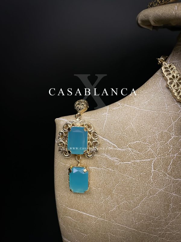Golden Bridal Set Turquoise - Marraz - Image 4