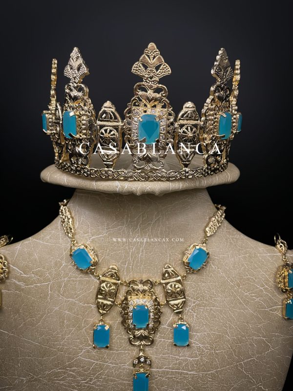 Golden Bridal Set Turquoise - Marraz - Image 3