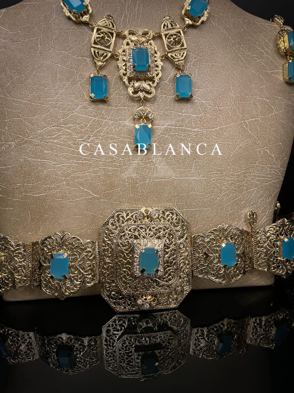 Golden Bridal Set Turquoise - Marraz - Image 2