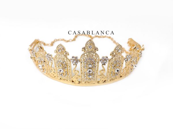 Tiara dorada tradicional - Iwy - Imagen 2