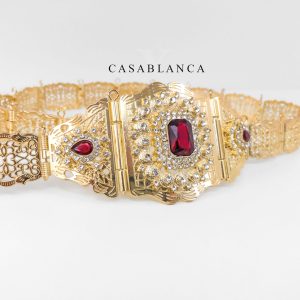 Gouden Marokkaanse Riem Rood - Silva - Image 2