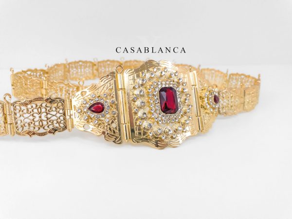 Gouden Marokkaanse Riem Rood - Silva - Image 2