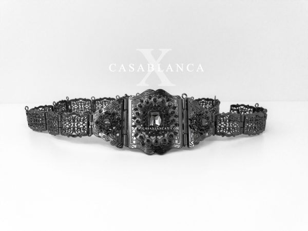 Black Moroccan Belt - Madwa - Image 2