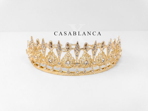 Tiara tradicional con corona de oro - Ema