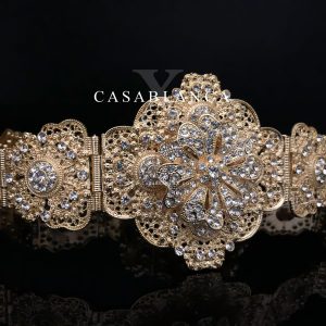 Caftan Marokkaanse Riem Takshita Goud - Dija - Imagen 3