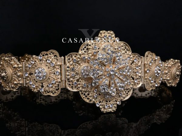 Caftan Moroccan Belt Takshita Gold - Dija - Image 3