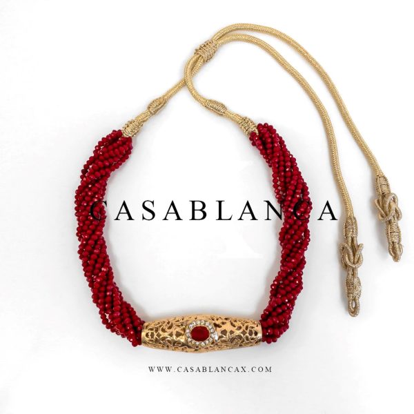 Marokkaanse Sieraden Jawhar Ketting Rood - Relamy
