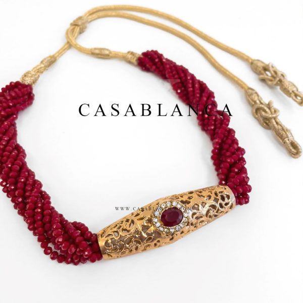 Marokkaanse Sieraden Jawhar Ketting Rood - Relamy - Afbeelding 2