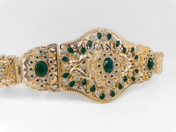 Gouden Marokkaanse Riem Groen - Remza - Image 2