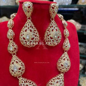 Taqlidi Gouden Set Oorbellen en Ketting - Martya - Image 2