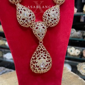 Taqlidi Gouden Set Oorbellen en Ketting - Martya - Image 3