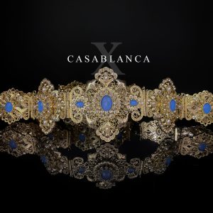 Mdamma Gouden Riem Licht Blauw - Amary - Afbeelding 2