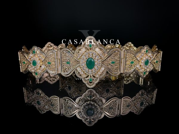 Ceinture Taqlidi Bijoux Or Vert - Azana