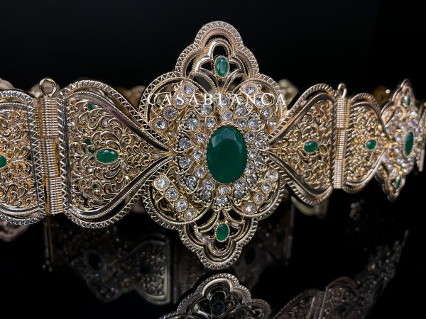 Ceinture Taqlidi Bijoux Or Vert - Azana - Image 2