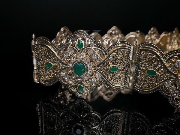 Ceinture Taqlidi Bijoux Or Vert - Azana - Image 3