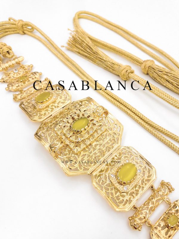 Mdamma Riem Marokkaanse Sieraden Geel Lime - Menya - Image 2