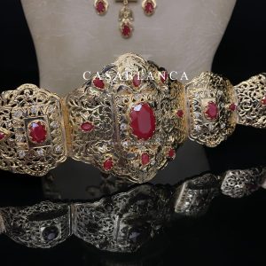 Traditioneel Bruidsset Goud Rood - Camray - Image 3