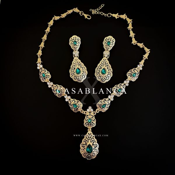Set di gioielli in oro verde - Makda - Immagine 3