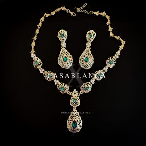 Sieraden Set Groen Goud - Makda - Image 3