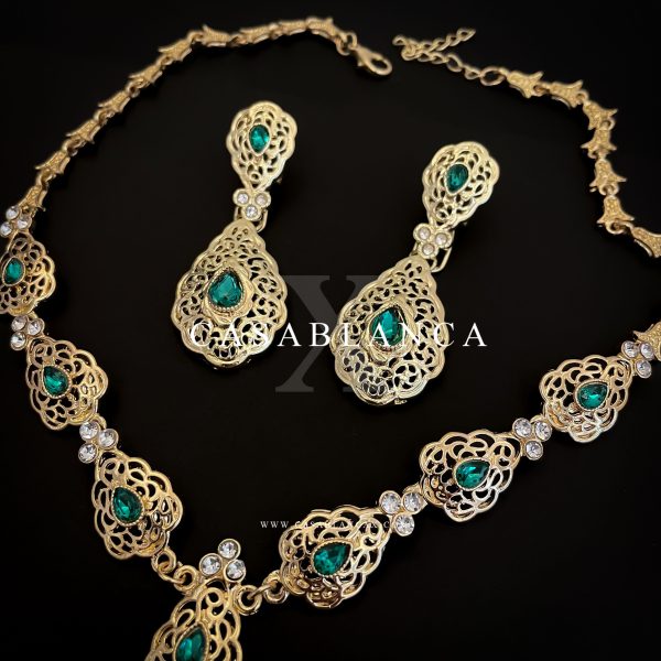 Set di gioielli in oro verde - Makda - Immagine 2